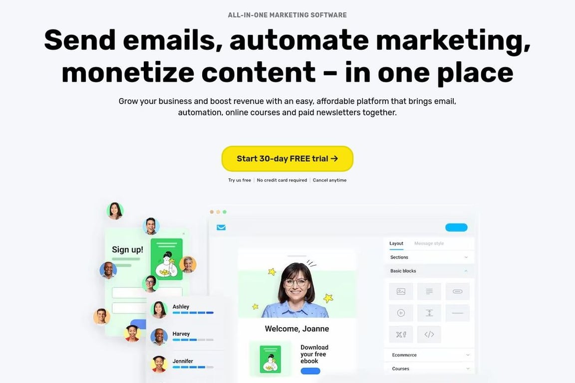 GetResponse homepage