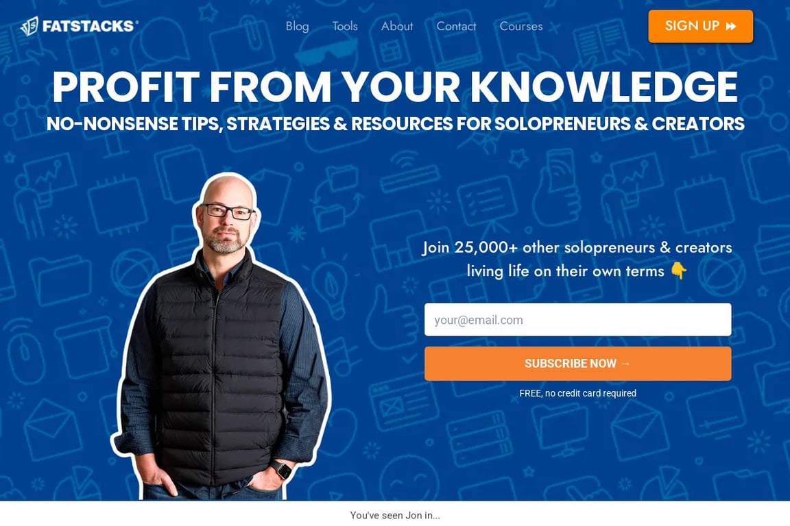 Fat Stacks homepage