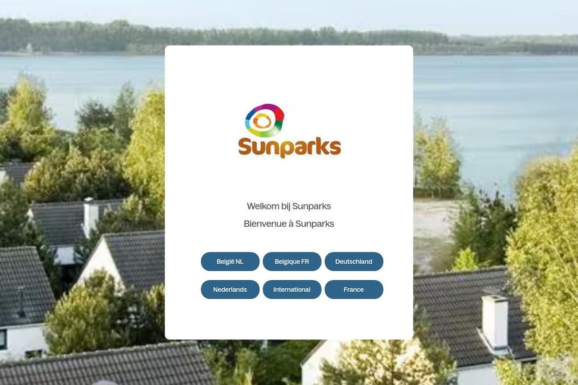 Sunparks homepage