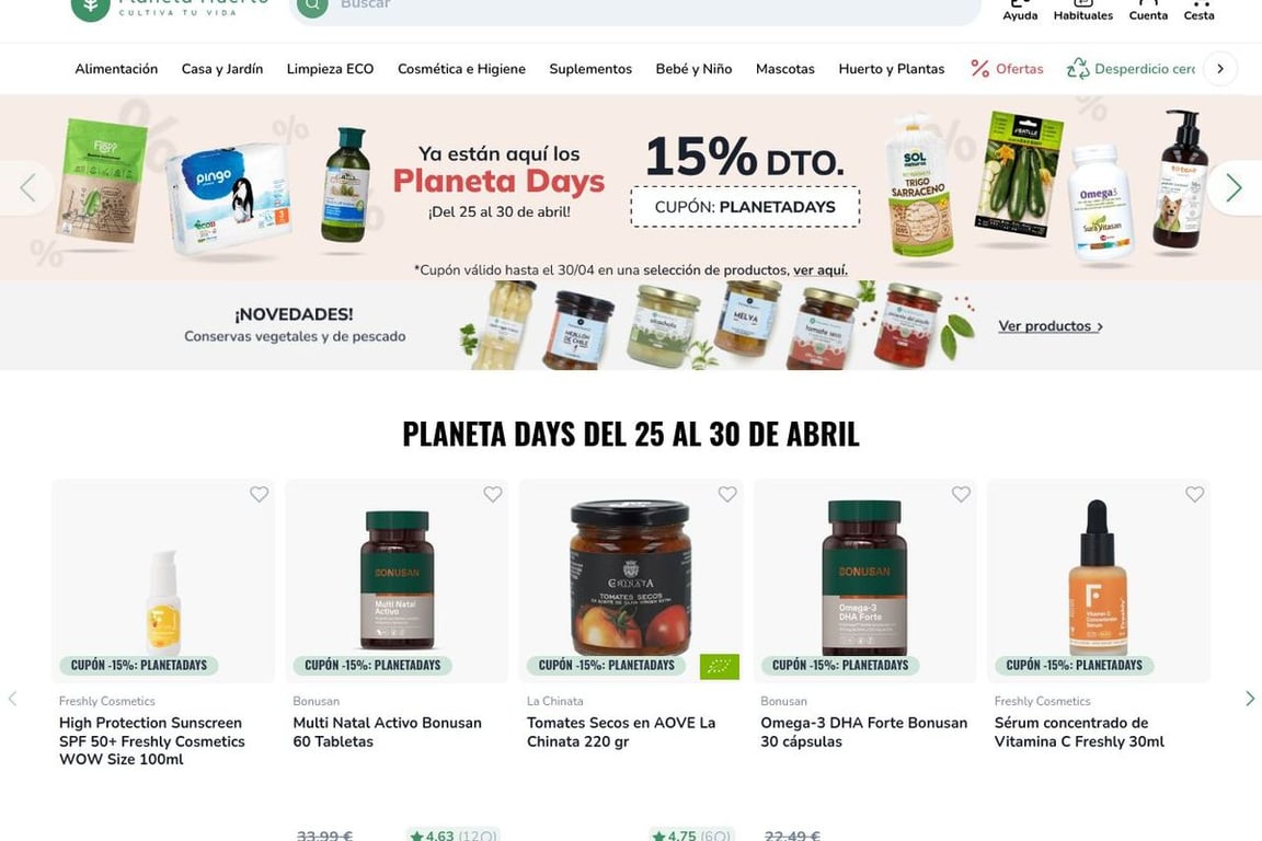 Planeta Huerto homepage