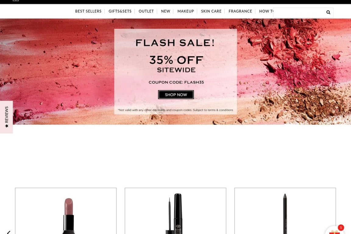 GA-DE Cosmetics homepage