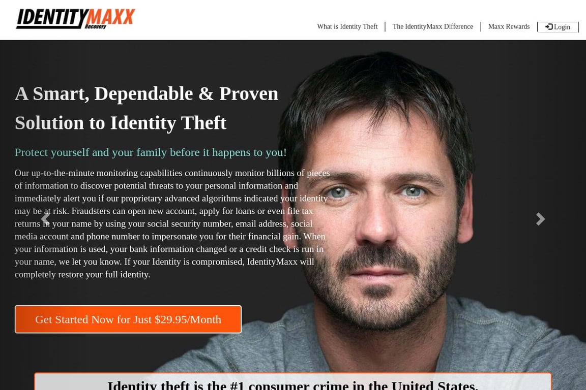 IdentityMaxx (US) homepage