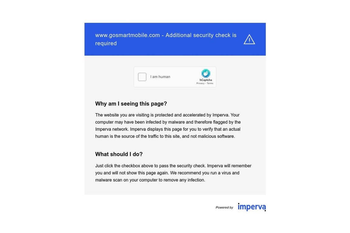 GoSmart homepage