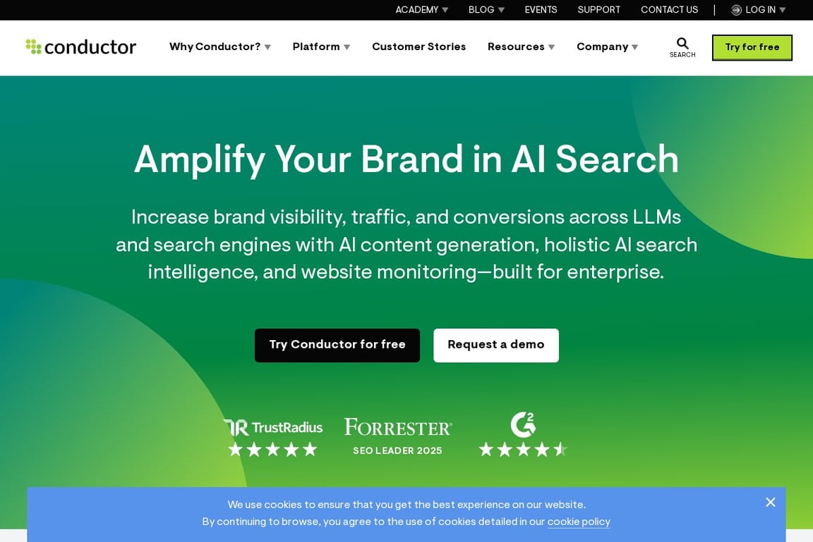 Searchmetrics homepage