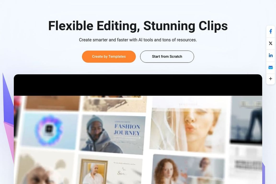 FlexClip homepage