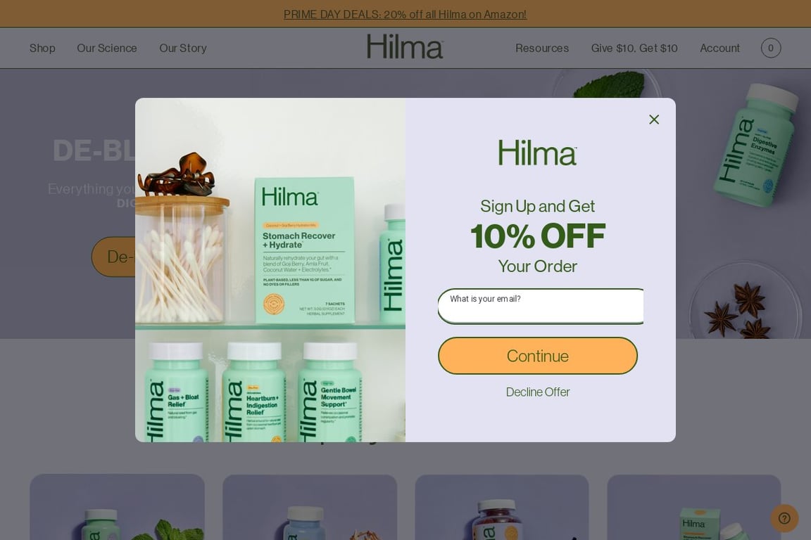 Hilma homepage