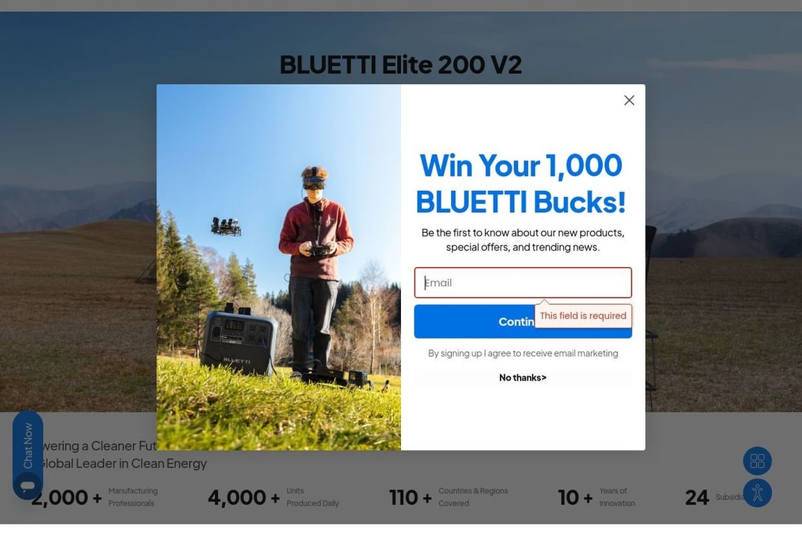 Bluetti Power Inc homepage