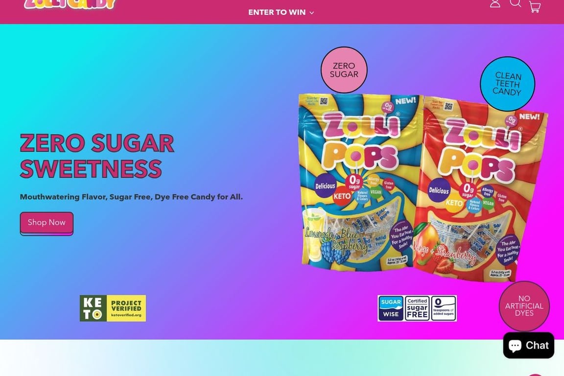 Zolli Candy homepage