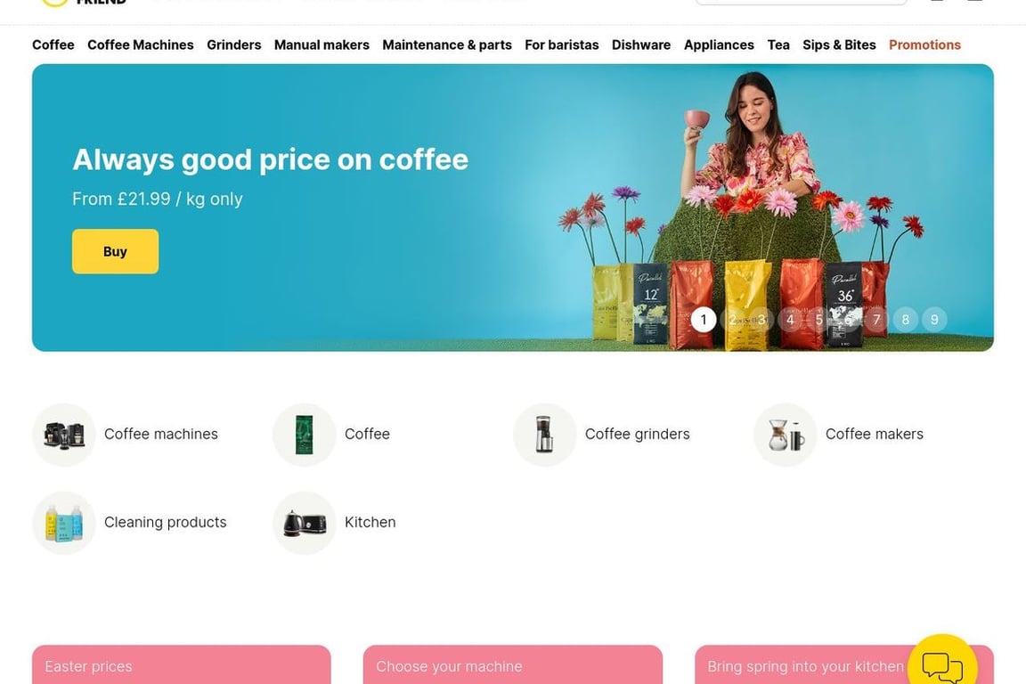 Coffee Friend homepage