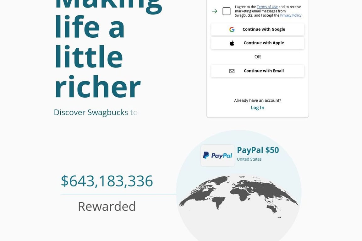 Swagbucks homepage