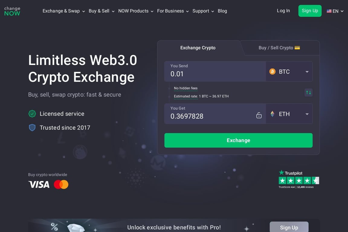 ChangeNOW homepage