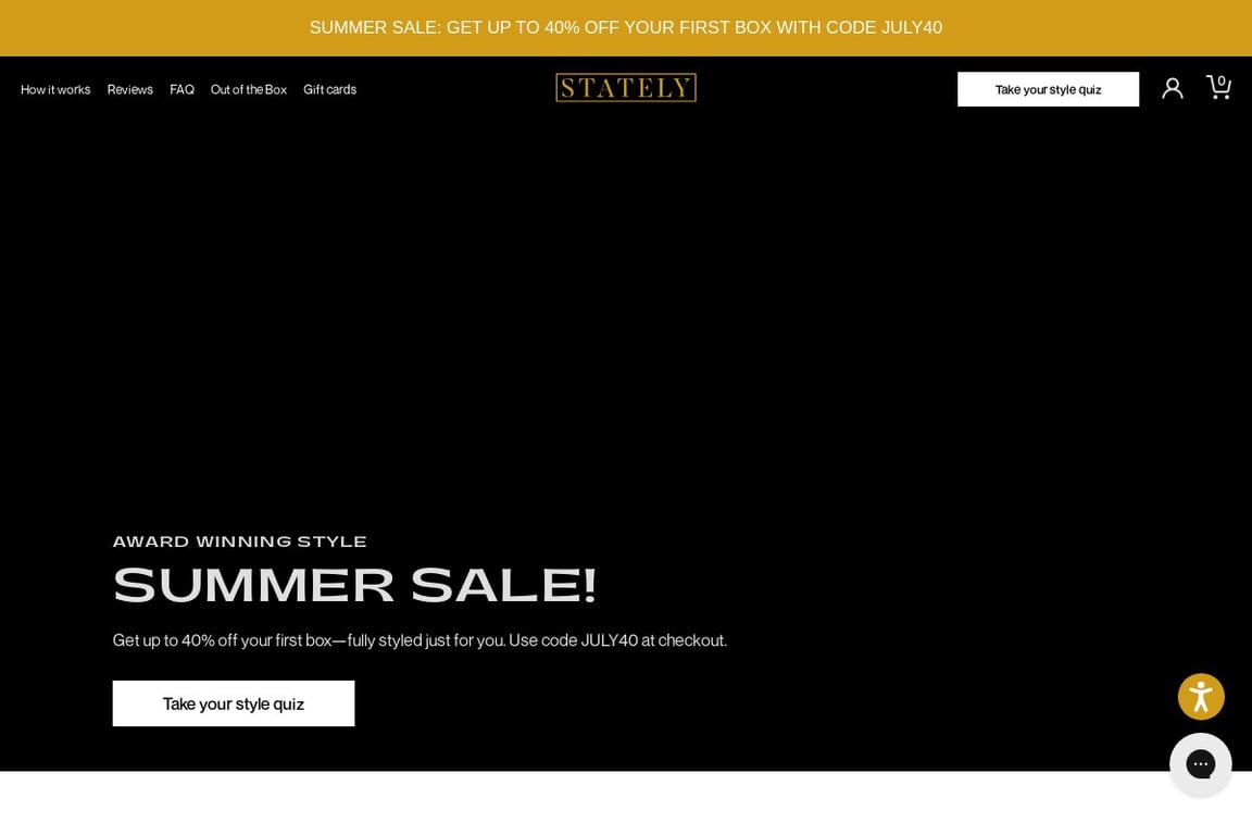 Stately Preferred homepage