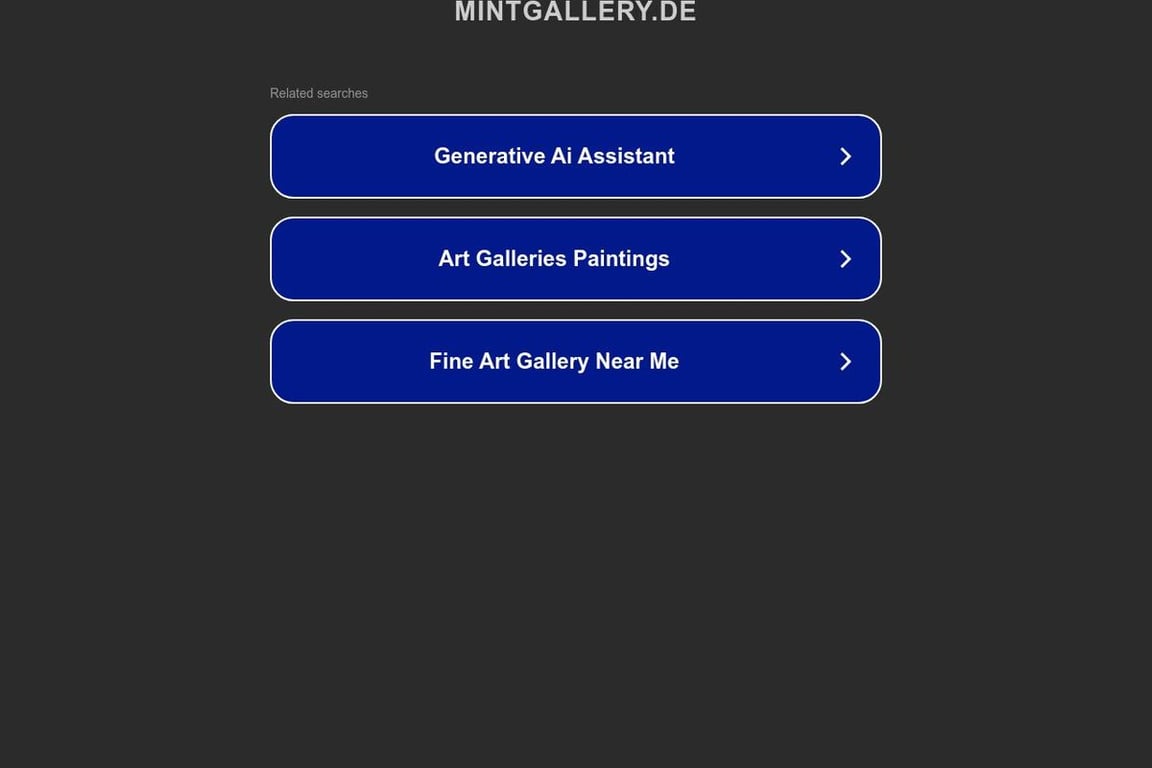 Mintgallery homepage