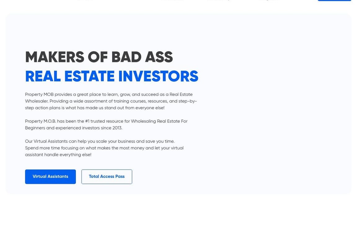 Property MOB homepage