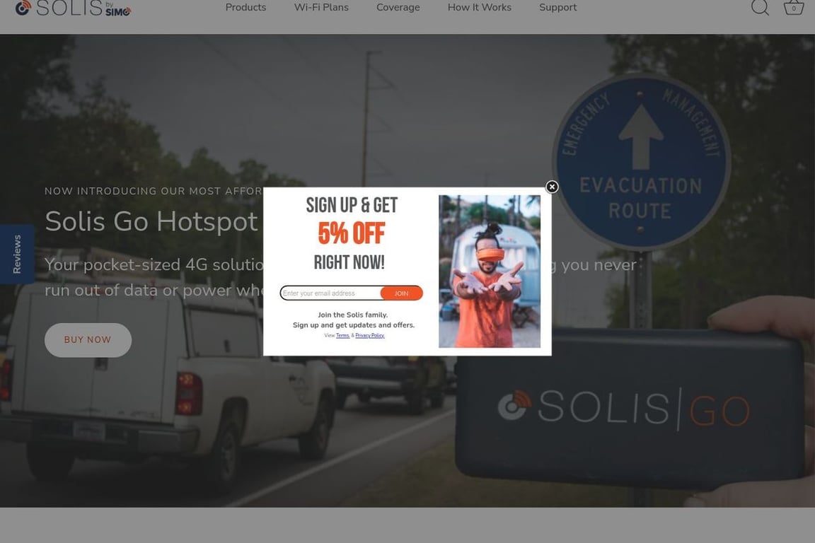 Skyroam homepage