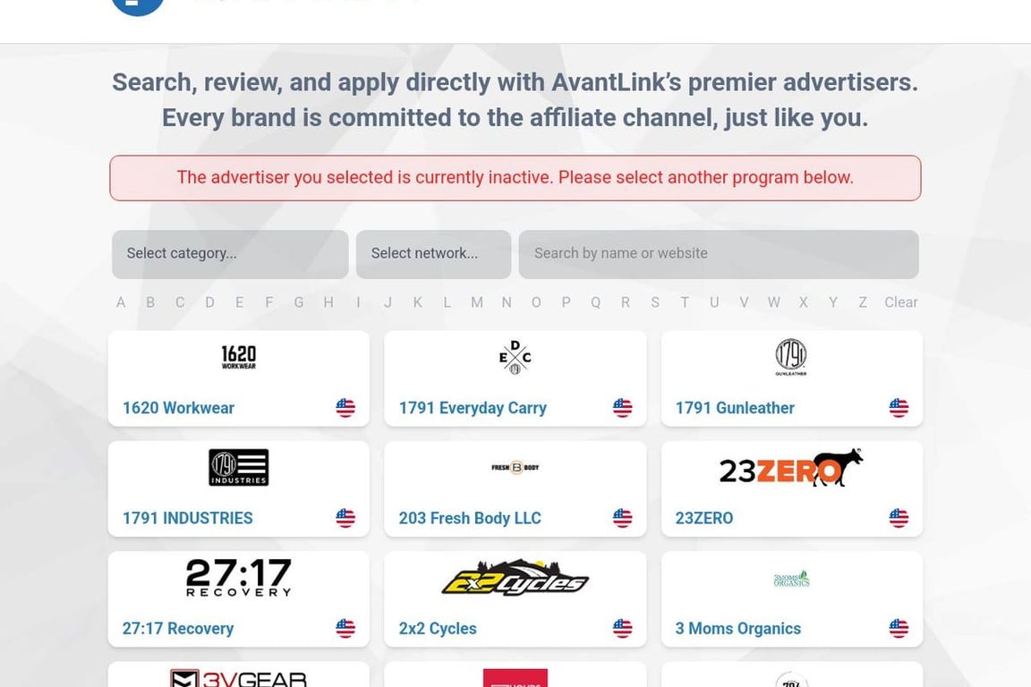 Boundary Supply affiliate program signup page
