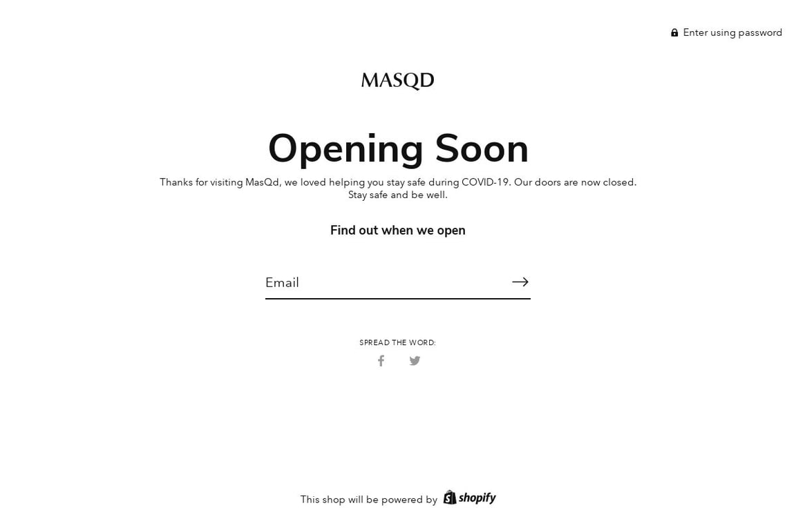 MasQd homepage