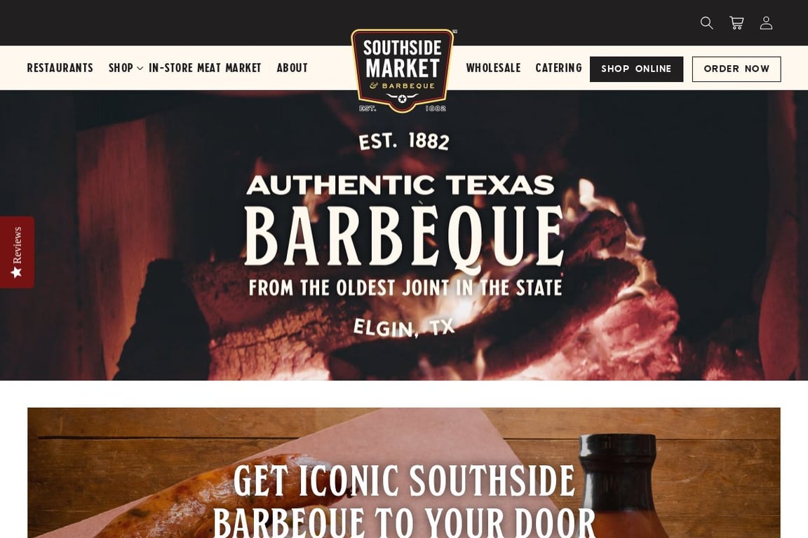Southside Market & Barbeque homepage
