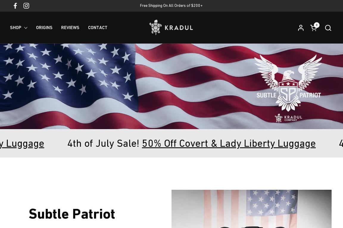 Subtle Patriot homepage