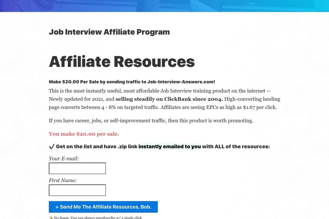 The Ultimate Guide to Job Interview Answers Affiliate Program