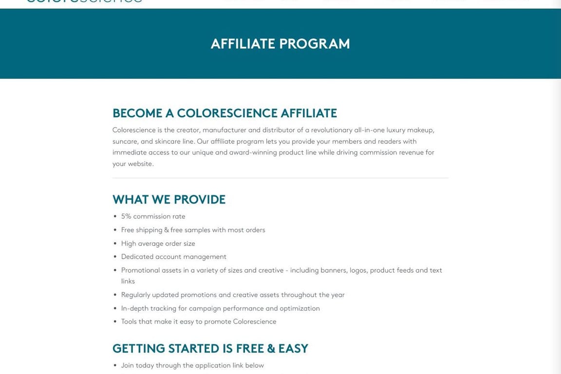 Colorescience Affiliate Program Everything You Need to Know (2025)