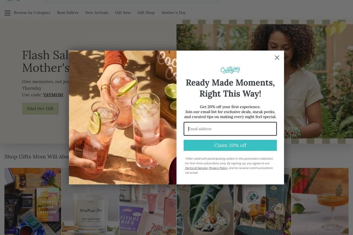 Cratejoy homepage