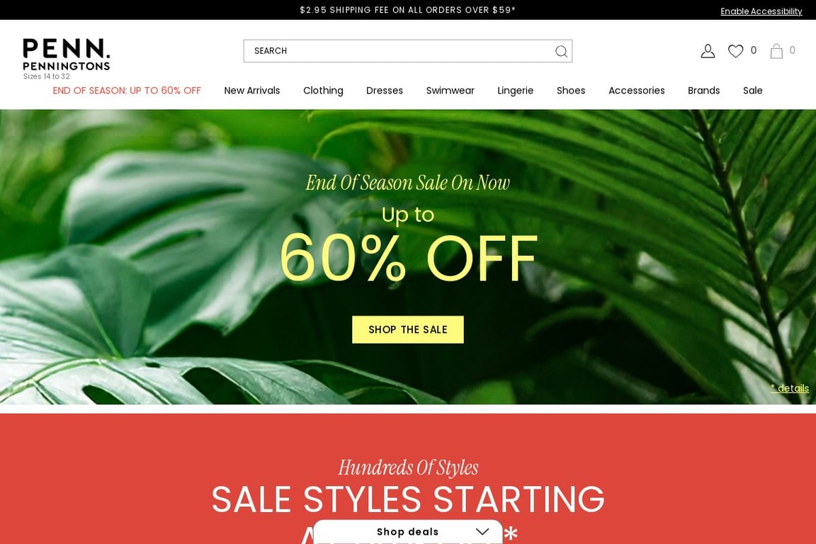 Penningtons Preferred homepage