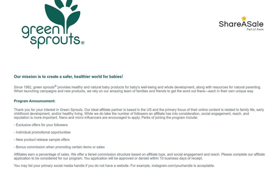 Green Sprouts Affiliate Program Everything You Need to Know (2024)