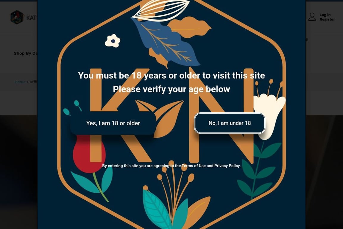 Kat’s Naturals affiliate program signup page