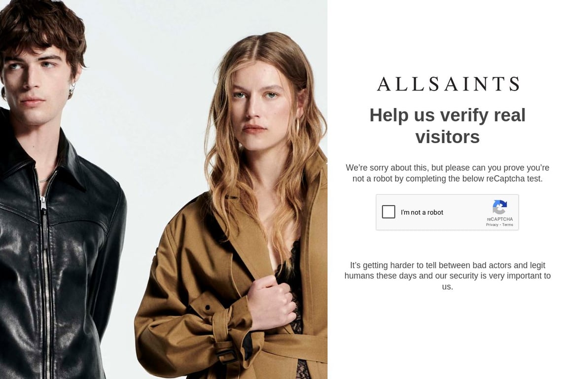 AllSaints CA affiliate program signup page