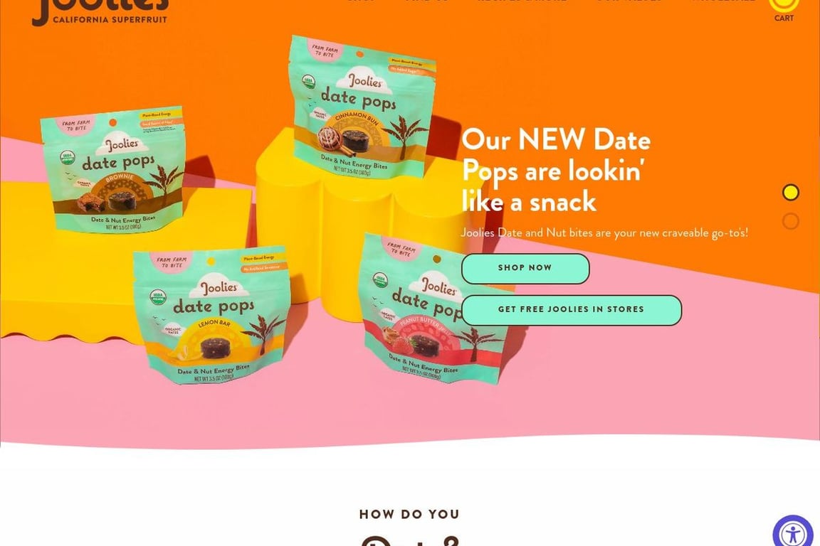 Joolies Dates homepage