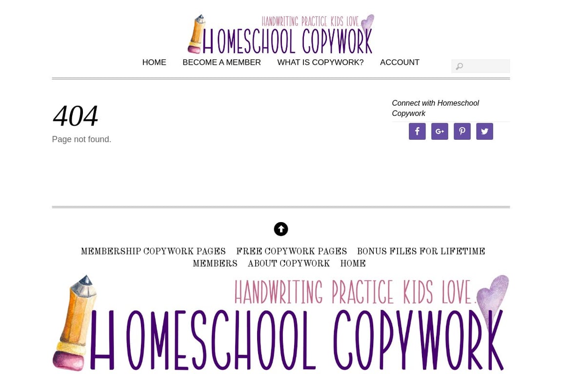 Homeschool Copywork affiliate program signup page