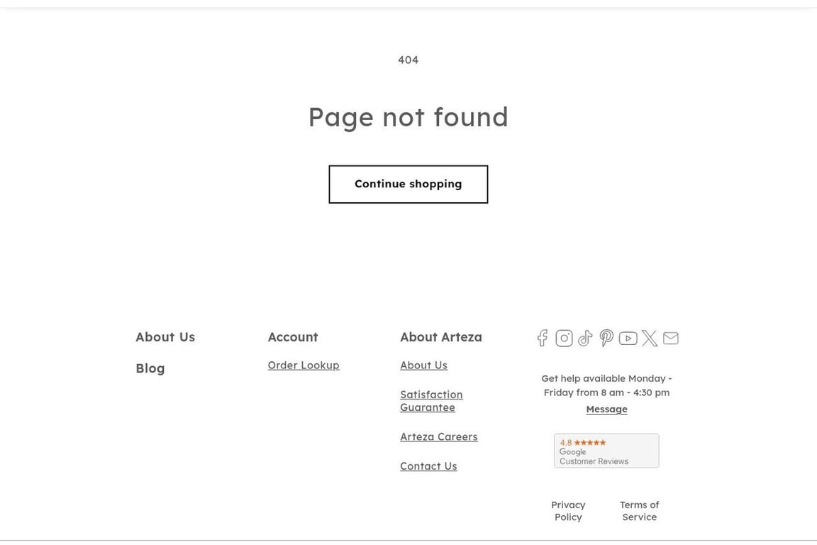 Arteza affiliate program signup page