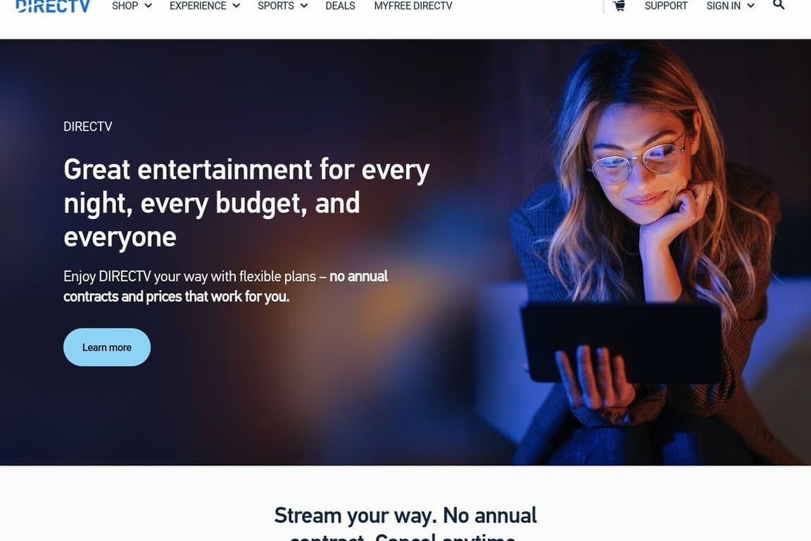 Directv homepage