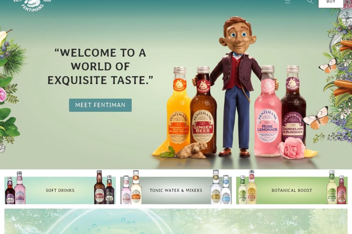Fentimans homepage