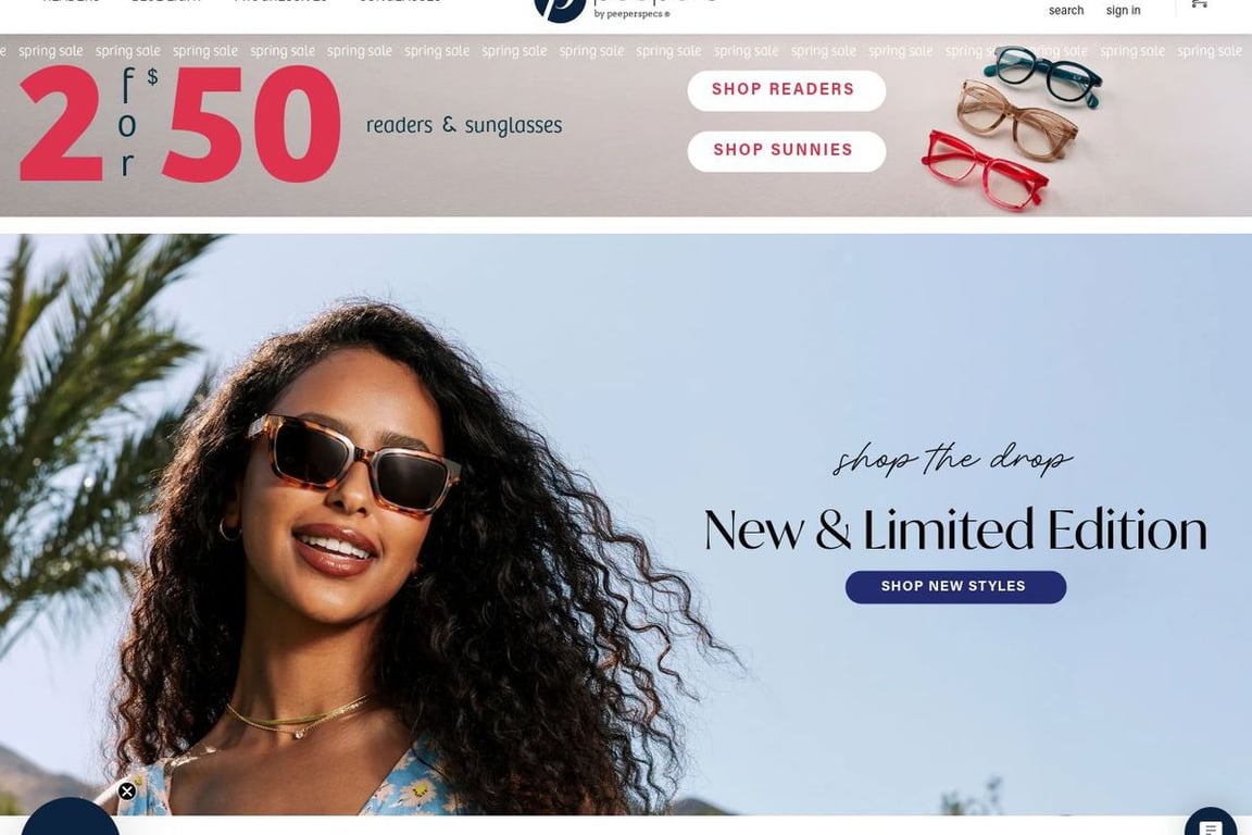 PEEPERS BY PEEPERSPECS homepage