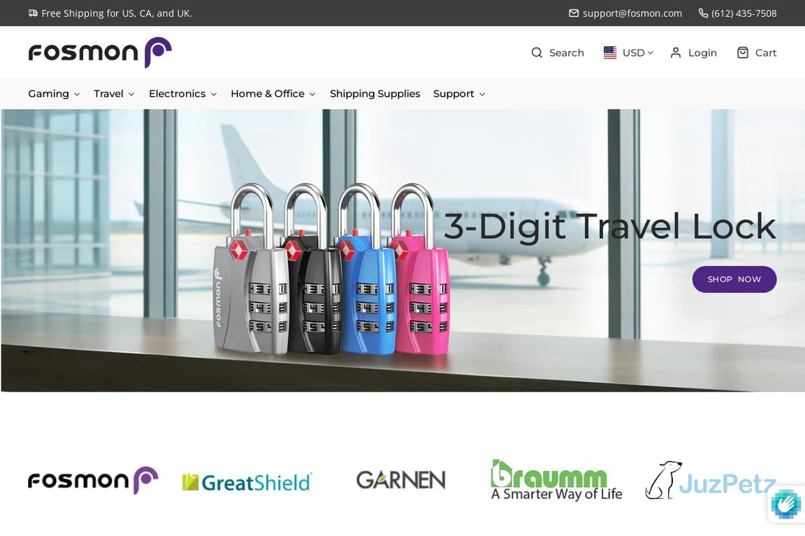 Fosmon Inc homepage
