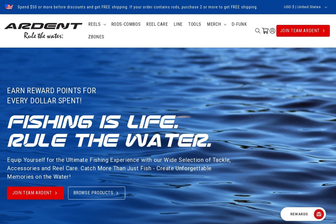 Ardent Tackle homepage