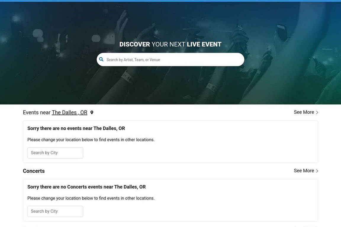 TicketSmarter homepage