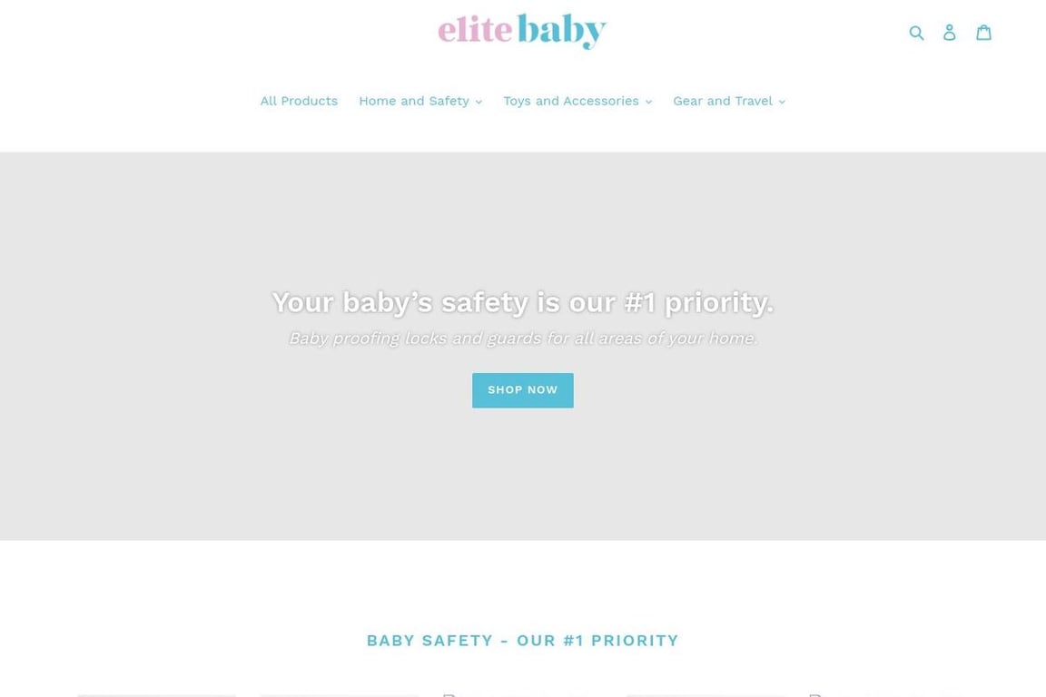 EliteBaby homepage