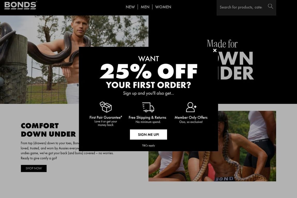 Bonds homepage