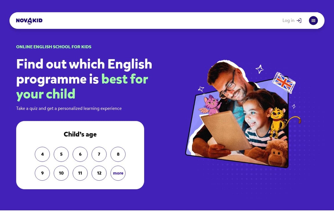 Novakid homepage