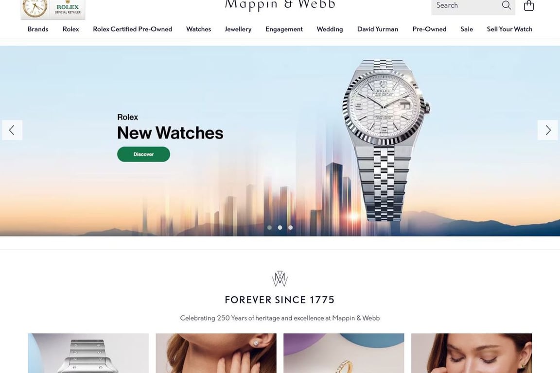 Mappin & Webb UK homepage