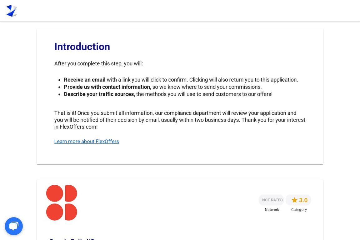 Sweaty Betty affiliate program signup page