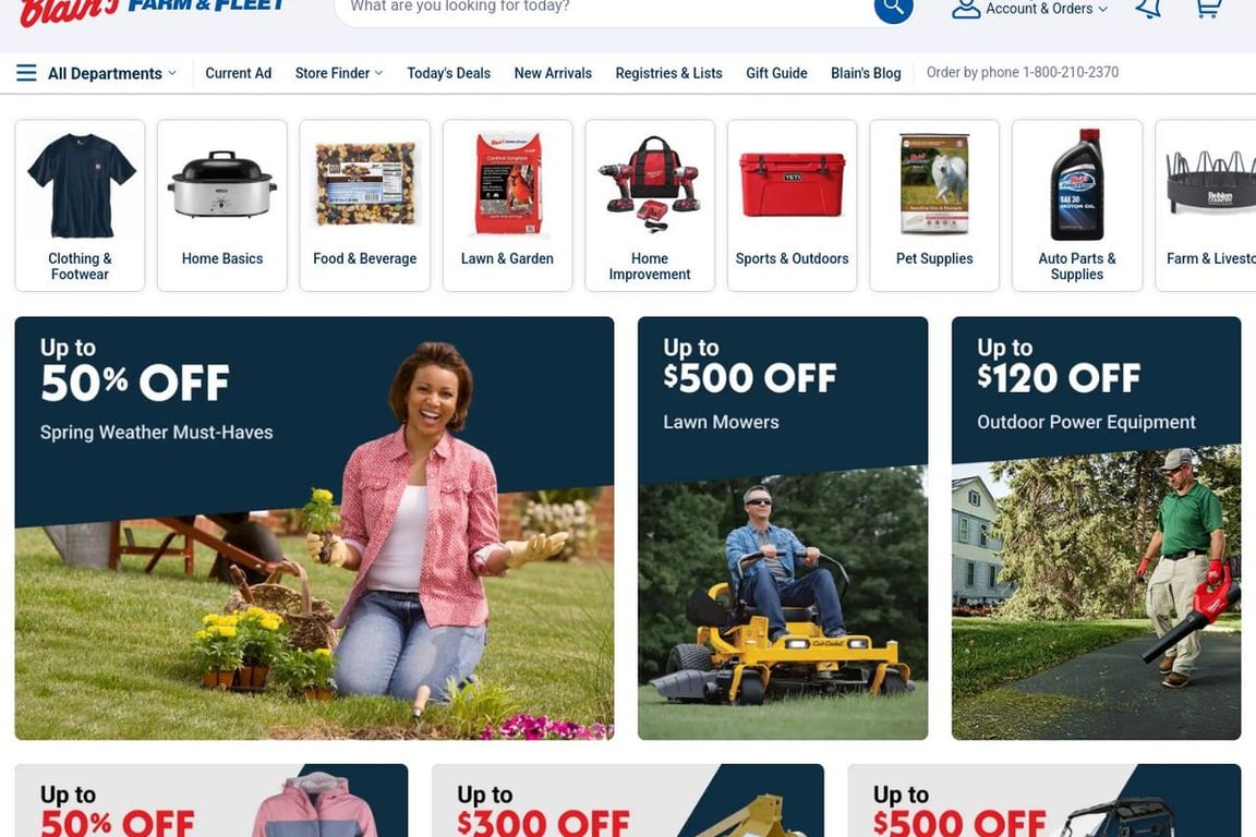 Blain Farm & Fleet homepage