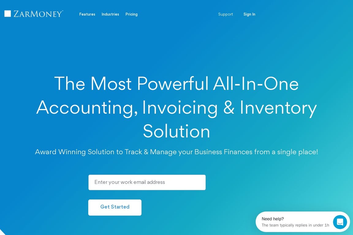 ZarMoney homepage
