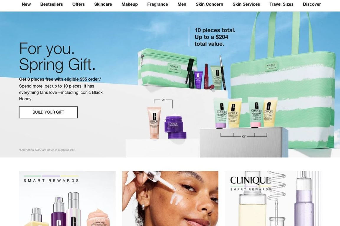 Clinique homepage