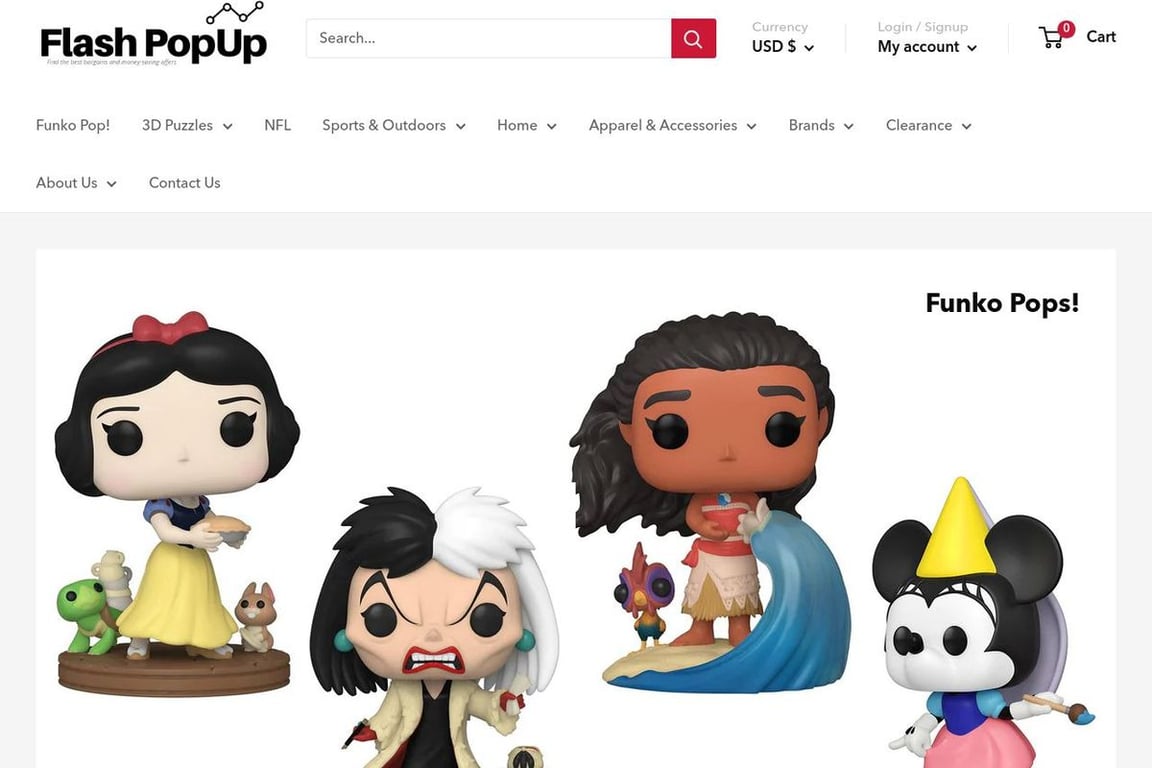 Flash PopUp homepage