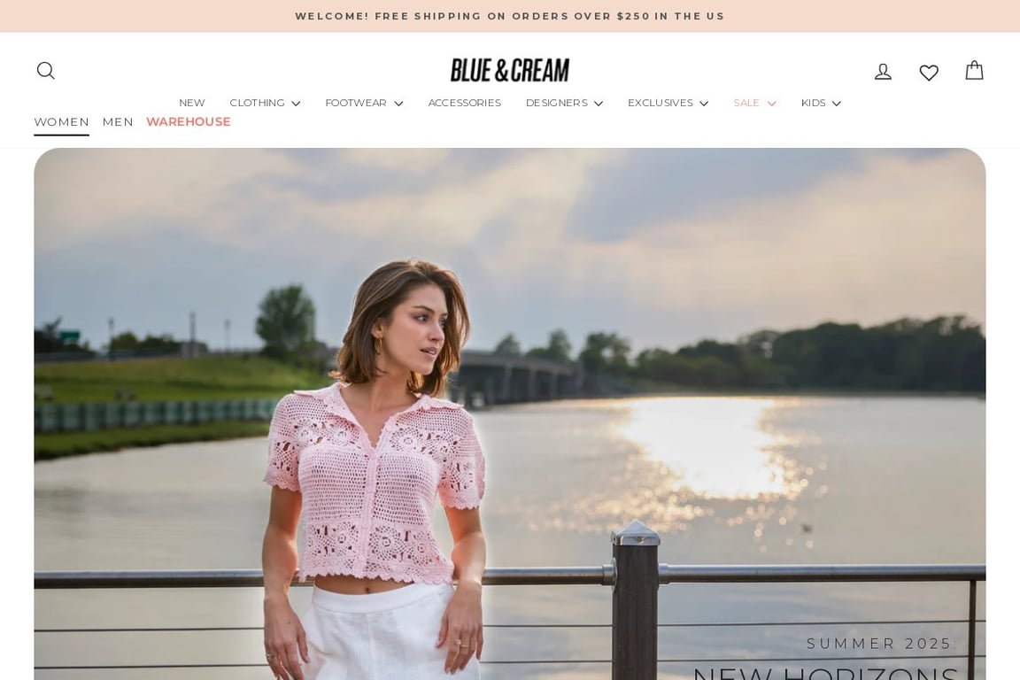 Blue&Cream homepage