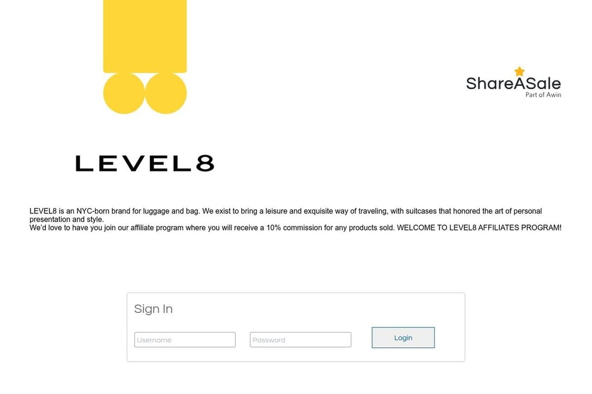 LEVEL 8 GROUP CORP. affiliate program signup page